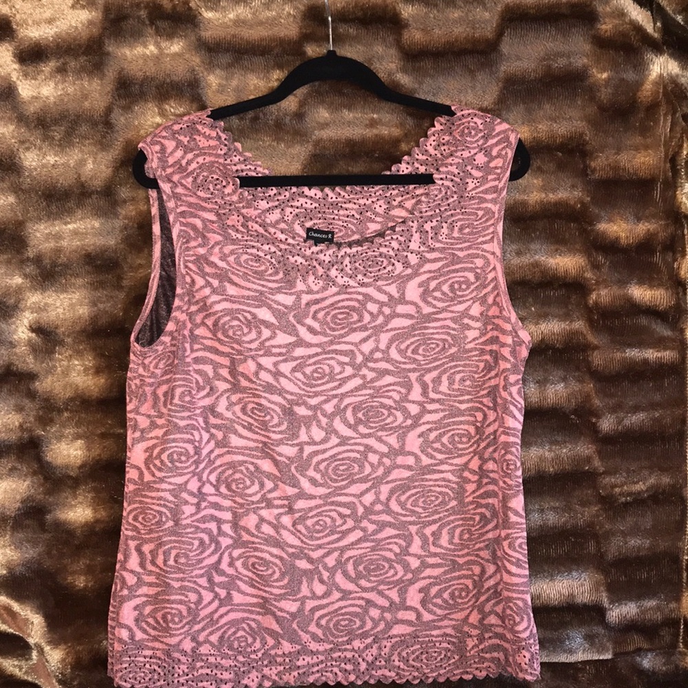 ChancesR Sleeveless Top, Sz. XL
